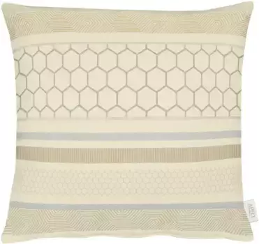 АПЕЛЬТ декоративная подушка "Петля", чехол на подушку с наполнителем, 1 шт APELT 45х45 см, слоновая кость