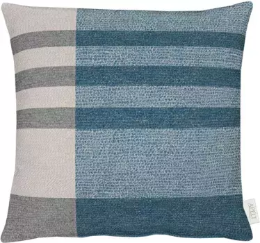 АПЕЛЬТ декоративная подушка "Река", чехол без наполнения, 1 шт APELT 46х46 см, синий/розовый