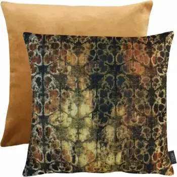 АПЕЛЬТ декоративная подушка "Сапфир", двусторонний чехол с наполнителем, 1 шт APELT 45х45 см, золотой/коричневый