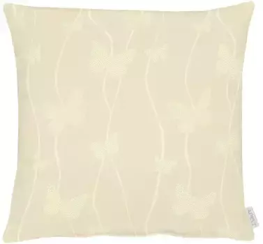 АПЕЛЬТ декоративная подушка "Солнечный", чехол на подушку с наполнителем, 1 шт APELT 48х48 см, цвет natur + gemustert