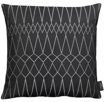 АПЕЛЬТ декоративная подушка "Театро", чехол на подушку с наполнителем, 1 шт APELT 45х45 см, черный/серебристый