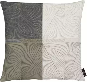 АПЕЛЬТ декоративная подушка "Тобия" APELT 45х45 см, бежевый/черный