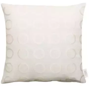 АПЕЛЬТ декоративная подушка "Торо", чехол на подушку с наполнителем, 1 шт APELT 45х45 см, цвет creme + Kreise