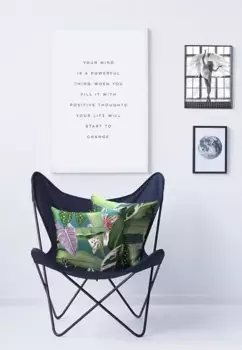 АПЕЛЬТ декоративная подушка "Тропика", чехол на подушку без наполнения, 1 шт APELT 49х49 см, цвет grn/lavendel + bedruckt