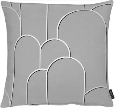 АПЕЛЬТ декоративная подушка "Vision", (1 шт.), чехол на подушку с наполнителем, 1 шт APELT 48х48 см, серый