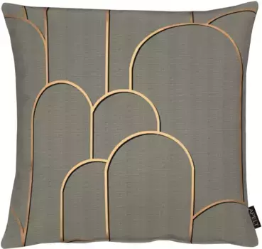 АПЕЛЬТ декоративная подушка "Vision", (1 шт.), чехол на подушку с наполнителем, 1 шт APELT 48х48 см, коричневый