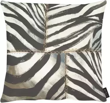 АПЕЛЬТ декоративная подушка "Ява" APELT 49х49 см, черный/белый