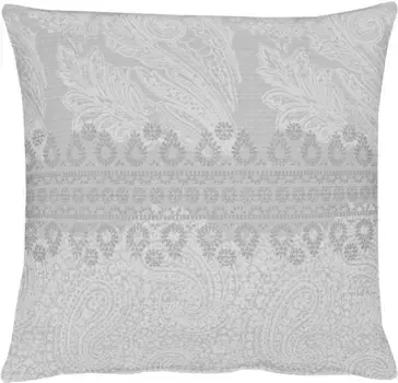 APELT декоративная подушка "7908 Пейсли", чехол без наполнения, 1 шт 46х46 см, серый/белый