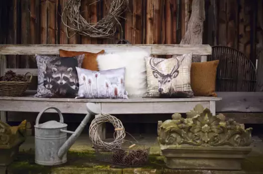 APELT декоративная подушка "Тони", высококачественное букле, подушка с наполнителем 45х45 см, розовый