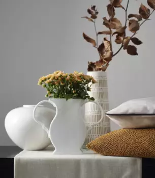 APELT декоративная подушка "Тони", высококачественное букле, подушка с наполнителем 45х45 см, цвет cognac + unifarben