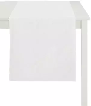 APELT дорожка "7907, Plain Paisley, Jacquard", (1 шт.), с изящным узором пейсли 48х140 см, белый