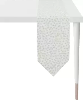 APELT дорожка для стола "1501 Christmas Elegance, Christmas Decoration, Christmas", (1 шт.), жаккардовая ткань с люрексом 24х175 см, белый/золотой