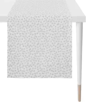 APELT дорожка для стола "1501 Christmas Elegance, Christmas Decoration, Christmas", (1 шт.), жаккардовая ткань с люрексом 48х140 см, белый/серебристый