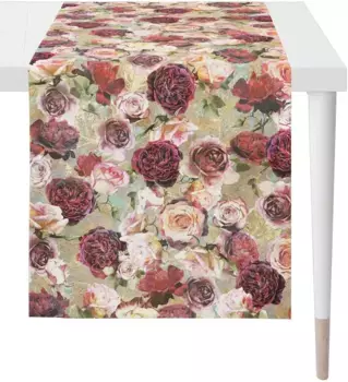 APELT дорожка для стола "1605 AUTUMN TIME, осеннее украшение, осень ", (1 шт.), цифровая печать 48х140 см, красный