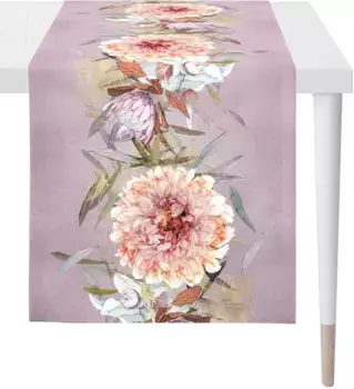 APELT дорожка для стола "1606 AUTUMN TIME, осеннее украшение, осень ", (1 шт.), цифровая печать 48х140 см, лиловый