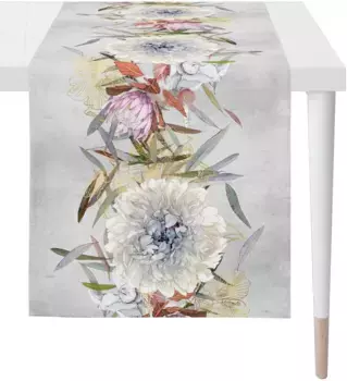 APELT дорожка для стола "1606 AUTUMN TIME, осеннее украшение, осень ", (1 шт.), цифровая печать 48х140 см, серый