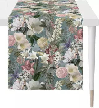 APELT дорожка для стола "1607 AUTUMN TIME, осеннее украшение, осень ", (1 шт.), цифровая печать 48х140 см, цвет trkis/bunt