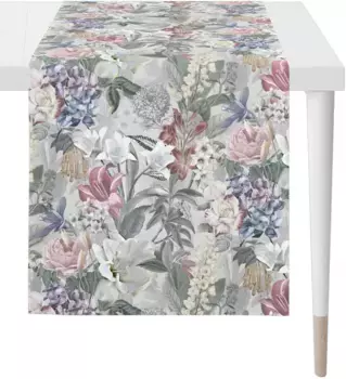 APELT дорожка для стола "1607 AUTUMN TIME, осеннее украшение, осень ", (1 шт.), цифровая печать 48х140 см, серый