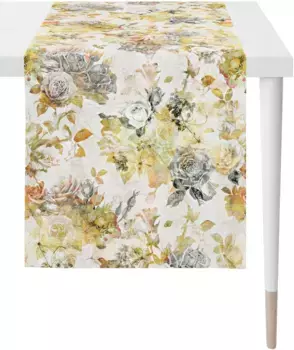 APELT дорожка для стола "2708 "Осеннее время, осеннее украшение, осень", (1 шт.), цифровая печать 48х140 см, белый/оранжевый/желтый/зеленый