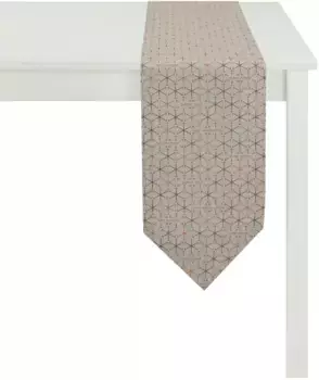 APELT дорожка для стола "3008 Christmas Elegance, Новогоднее украшение, Рождество", (1 шт.) 24х175 см, коричневый/золотой