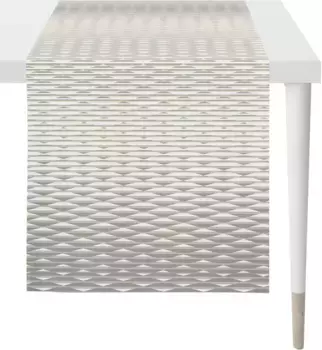 APELT дорожка для стола "3909 OUTDOOR, летнее украшение, лето ", (1 шт.), цифровая печать 48х140 см, серый