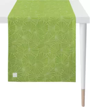 APELT дорожка для стола "3961 Outdoor, летнее украшение, лето ", (1 шт.), жаккардовая ткань 46х135 см, зеленый