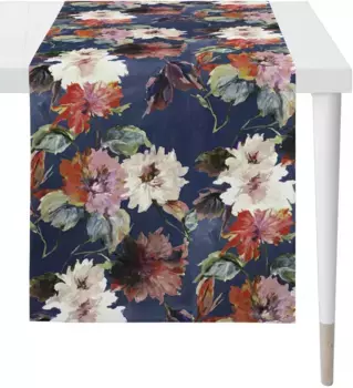 APELT дорожка для стола "5600 AUTUMN TIME, осеннее оформление, осень ", (1 шт.), цифровая печать 48х140 см, синий