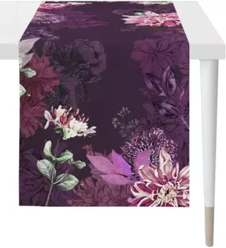 APELT дорожка для стола "5604 AUTUMN TIME, осеннее украшение, осень ", (1 шт.), цифровая печать 48х140 см, цвет beere/bunt