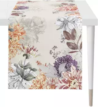 APELT дорожка для стола "5604 AUTUMN TIME, осеннее украшение, осень ", (1 шт.), цифровая печать 48х140 см, серый