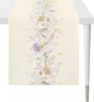 APELT дорожка для стола "6500 HAPPY EASTER, Пасхальное украшение, Пасха", (1 шт.), цифровая печать 42х140 см, цвет gelb/bunt