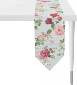 APELT дорожка для стола "6527 SUMMERTIME, летнее украшение, лето ", (1 шт.), цифровая печать 25х175 см, синий