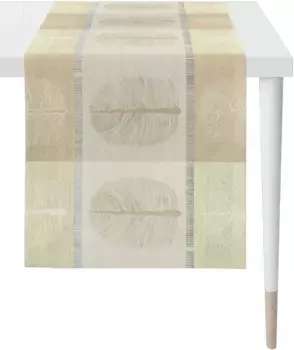 APELT дорожка для стола "Vito, LOFT STYLE", (1 шт.), жаккардовая ткань 44х140 см, серый/бежевый