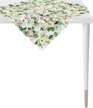 APELT среднее одеяло "1624 Summergarden, летнее украшение, лето", (1 шт.), цифровая печать 88х88 см, белый/зеленый/розовый