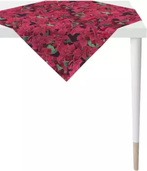 APELT среднее одеяло "3614 Зимний мир, Новогоднее украшение, Рождество", (1 шт.), цифровая печать 100х100 см, красный/зеленый