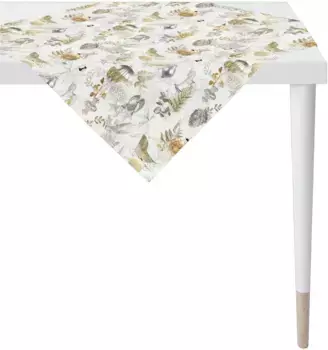 APELT среднее одеяло "4707 CHRISTMAS GLAM, Новогоднее украшение, Рождество ", (1 шт.), цифровая печать 100х100 см, белый/золотой/серебристый