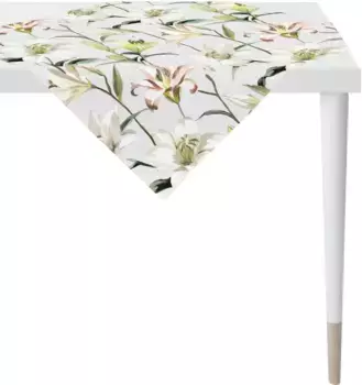 APELT среднее одеяло "5602 SUMMERTIME, летнее оформление, лето ", (1 шт.), цифровая печать 100х100 см, светло-серый/зеленый/белый