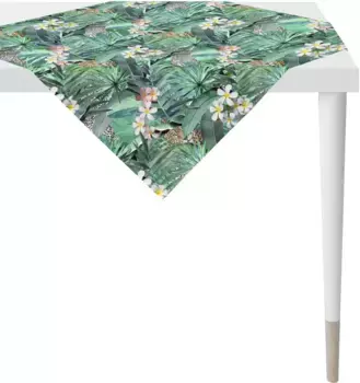 APELT среднее одеяло "6852 SUMMERTIME, летнее оформление, лето ", (1 шт.), с тропическим мотивом, цифровая печать 100х100 см, цвет grn, bunt