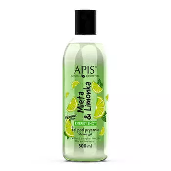 APIS Гель для душа Energy Shot Мята и Лайм 500мл