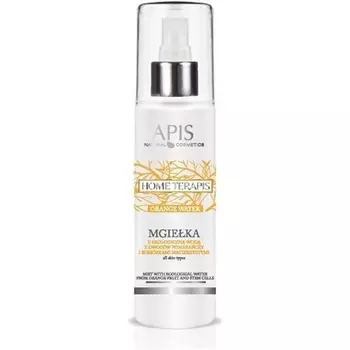 Apis Home Terapis Спрей для лица и тела с экологической оранжевой водой и стволовыми клетками, освежающий жизненную силу и влагу, 150 мл, Bipin