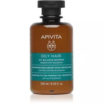Apivita Hair Care Oily Hair глубоко очищающий шампунь для жирной кожи головы, укрепляющий волосы и придающий им больший блеск 25 Inna Marka