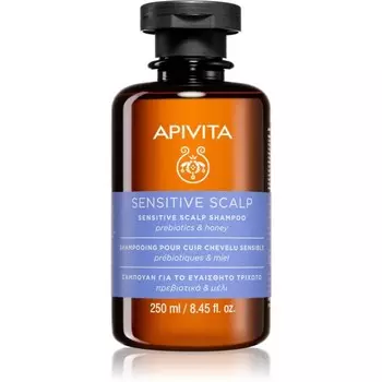 Apivita Holistic Hair Care Шампунь с пребиотиками и медом для чувствительной и раздраженной кожи головы Inna Marka