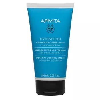 APIVITA Hydration Увлажняющий кондиционер для всех типов волос с витамином Е и гиалуроновой кислотой, 5,07 жидких унций