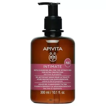 APIVITA Intimate Plus Нежный очищающий гель для интимной зоны 10,1 жидких унций.