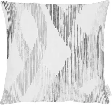 АПЭЛТ Чехол на подушку "1600", (1 шт.), чехол на подушку без наполнения, 1 шт APELT 49х49 см, белый/черный