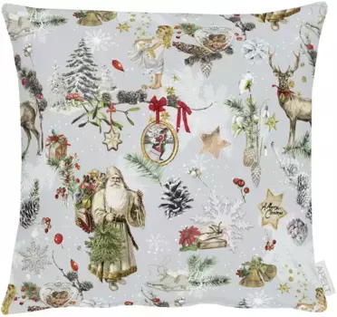 АПЭЛТ декоративная подушка "3610", чехол без наполнения, 1 шт APELT 49х49 см, красный/красочный