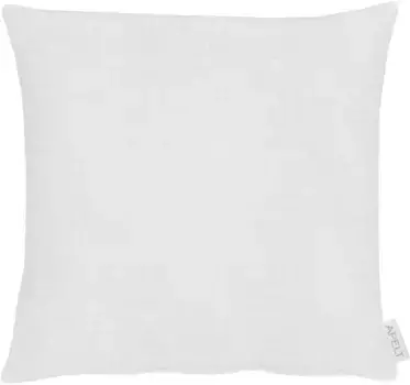 АПЭЛТ декоративная подушка "Апарт", чехол на подушку с наполнителем, 1 шт APELT 48х48 см, серебристый/белый
