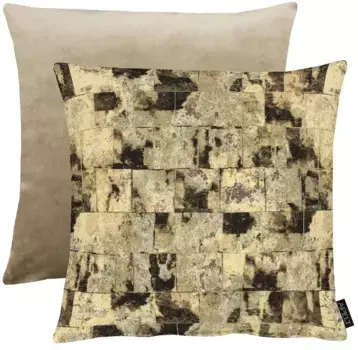 АПЭЛТ декоративная подушка "Фабио", двусторонний чехол без наполнения, 1 шт APELT 46х46 см, серо-коричневый