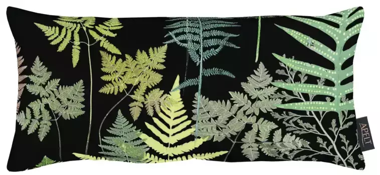 АПЭЛТ декоративная подушка "Фауна", чехол на подушку с наполнителем, 1 шт APELT 45х45 см, зеленый/черный
