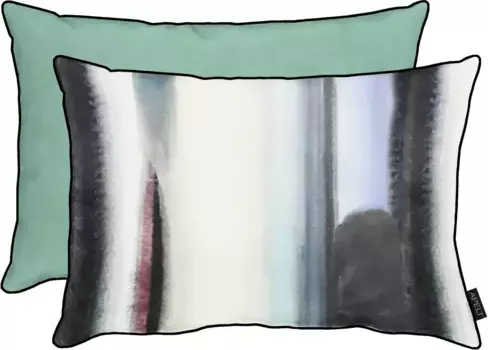 АПЭЛТ декоративная подушка "Флинн", двусторонний чехол без наполнения, 1 шт APELT 41х61 см, бирюзовый