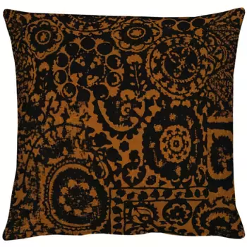 АПЭЛТ декоративная подушка "Гранада", чехол на подушку с наполнителем, 1 шт APELT 45х45 см, коричневый